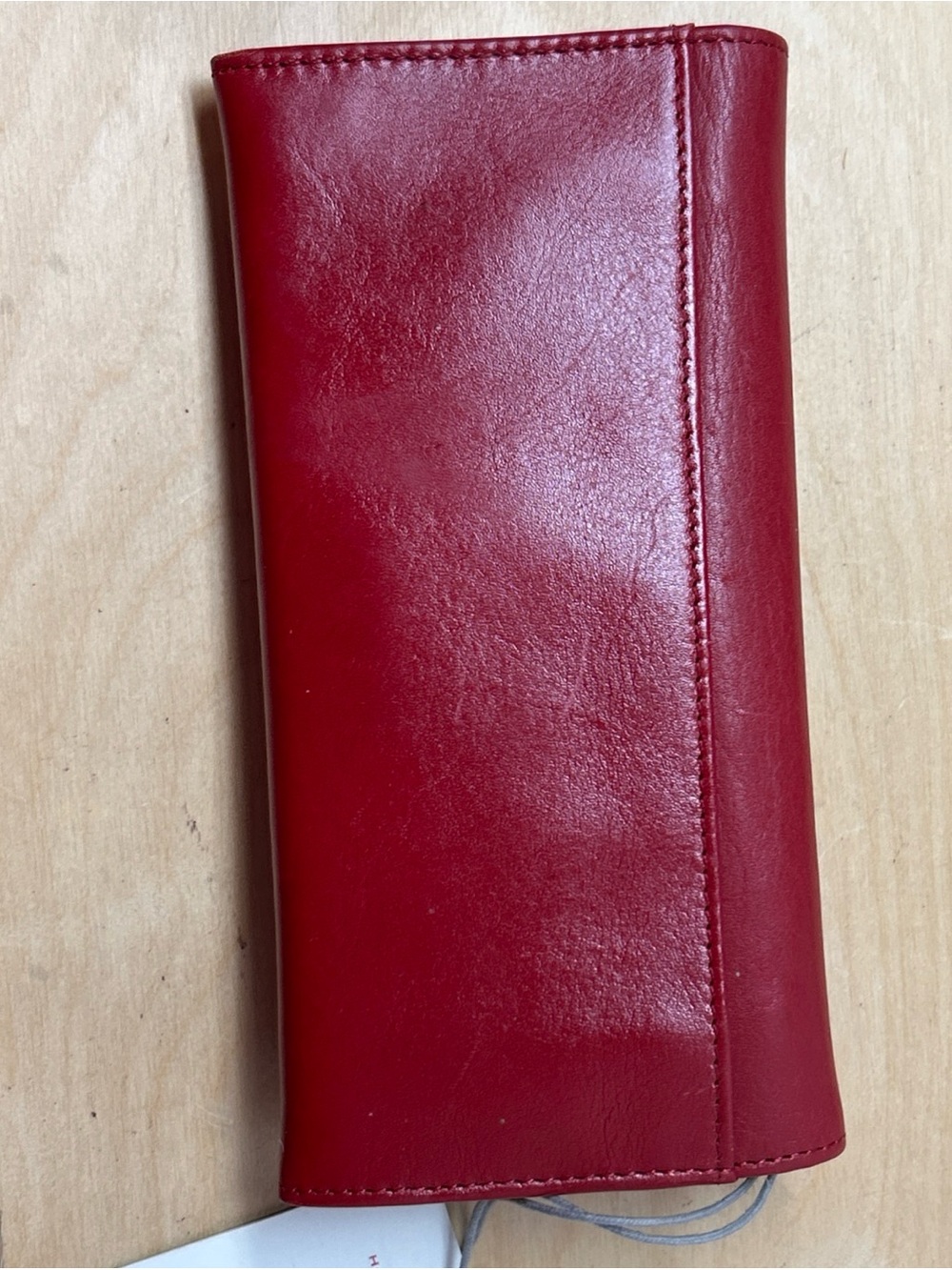 NEW Hobo Amica Leather Wallet - Billfold Color Red New front zip pocket - Picture 2 of 12